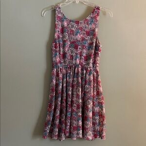 American Rag Mesh Lace Floral Skater Dress Size M
